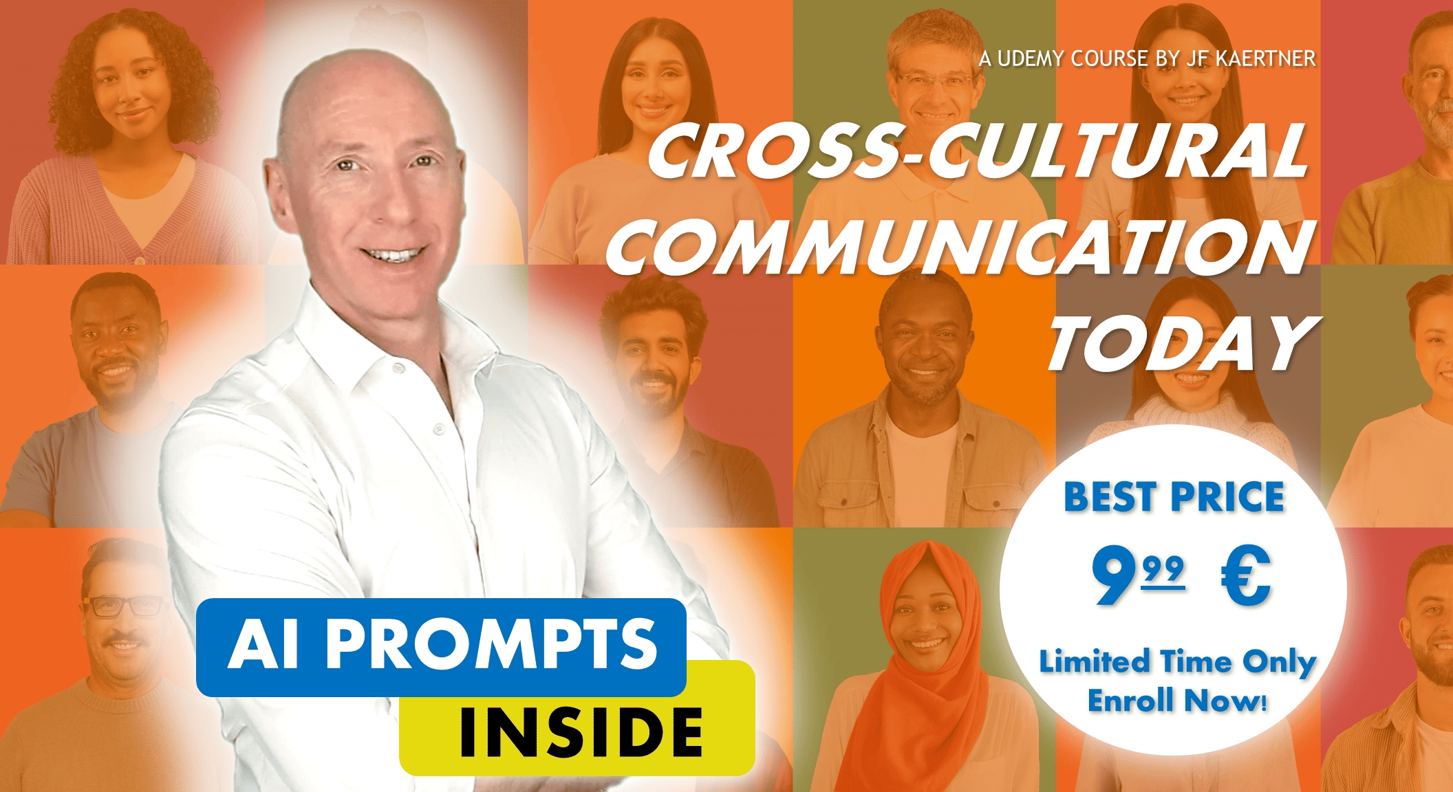 Promo Training Cross-Cultural Communication Udemy - JF Kaertner 9,99 Euro
